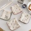 BuLuTu 4-Pack Floral Muslin Cotton Reusable Cleaning Cloths & Dish Towels