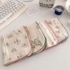 BuLuTu 4-Pack Floral Muslin Cotton Reusable Cleaning Cloths & Dish Towels