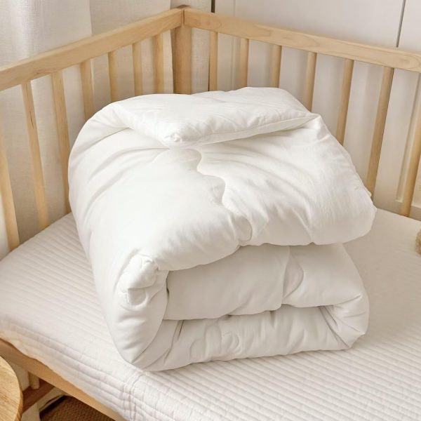 BuLuTu Lightweight White Down Alternative Toddler Comforter Duvet Insert