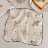 BuLuTu 4-Pack Muslin Cotton Kitchen Towels & Reusable Cleaning Cloths