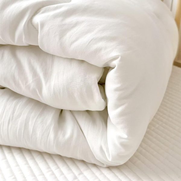 BuLuTu Lightweight White Down Alternative Toddler Comforter Duvet Insert