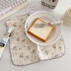 BuLuTu 4-Pack Floral Muslin Cotton Reusable Cleaning Cloths & Dish Towels