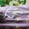 BuLuTu Shabby Chic Floral Muslin Duvet Cover Set
