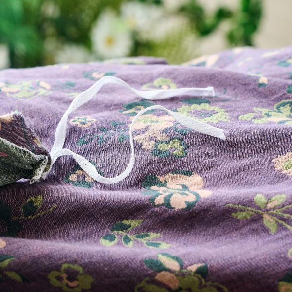 BuLuTu Shabby Chic Floral Muslin Duvet Cover Set
