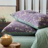 BuLuTu Shabby Chic Floral Muslin Duvet Cover Set