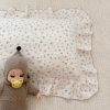 Pink Floral Pillowcase BuLuTu Pink Floral Muslin Toddler Pillowcase with Ruffles